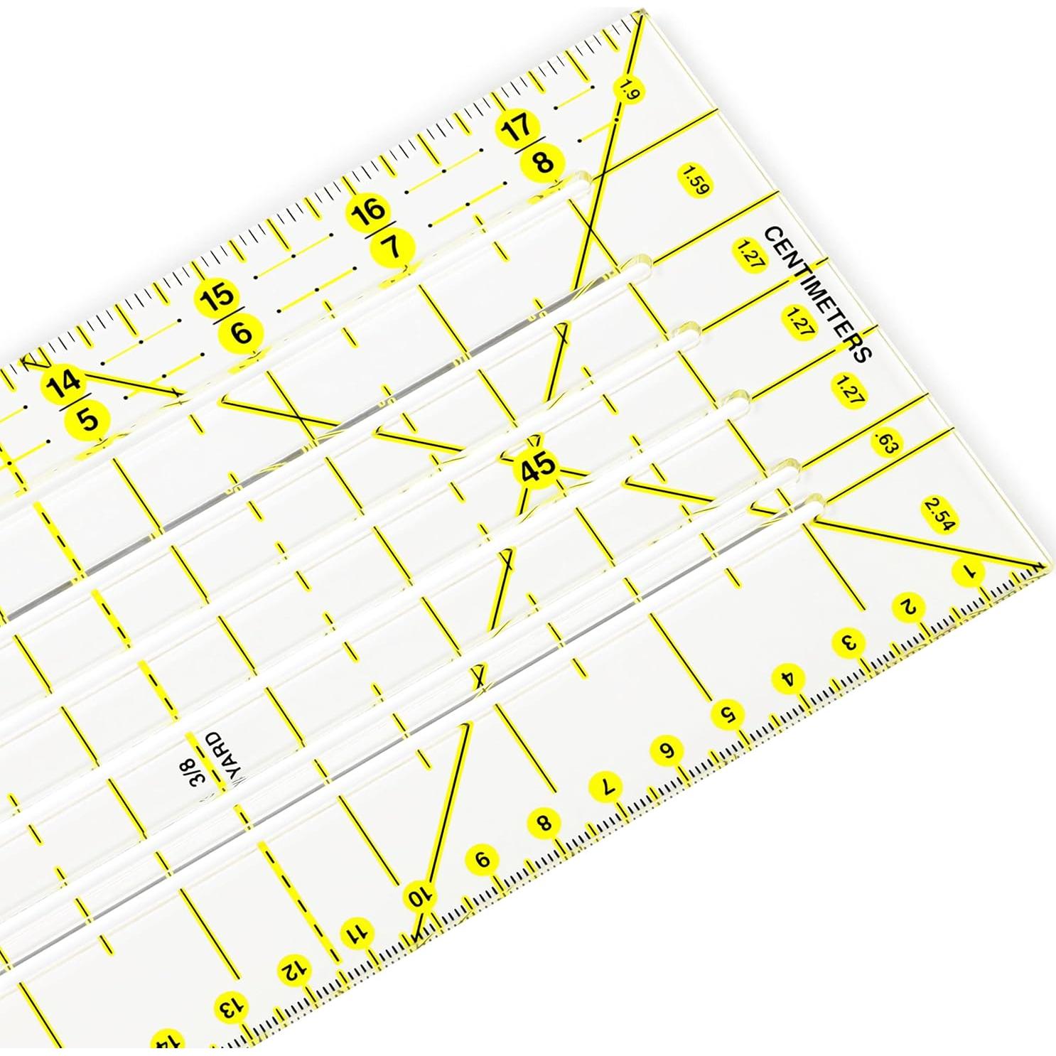 Regla de Medir y Marcar Dritz 10.5x45.7 cm Acrílico