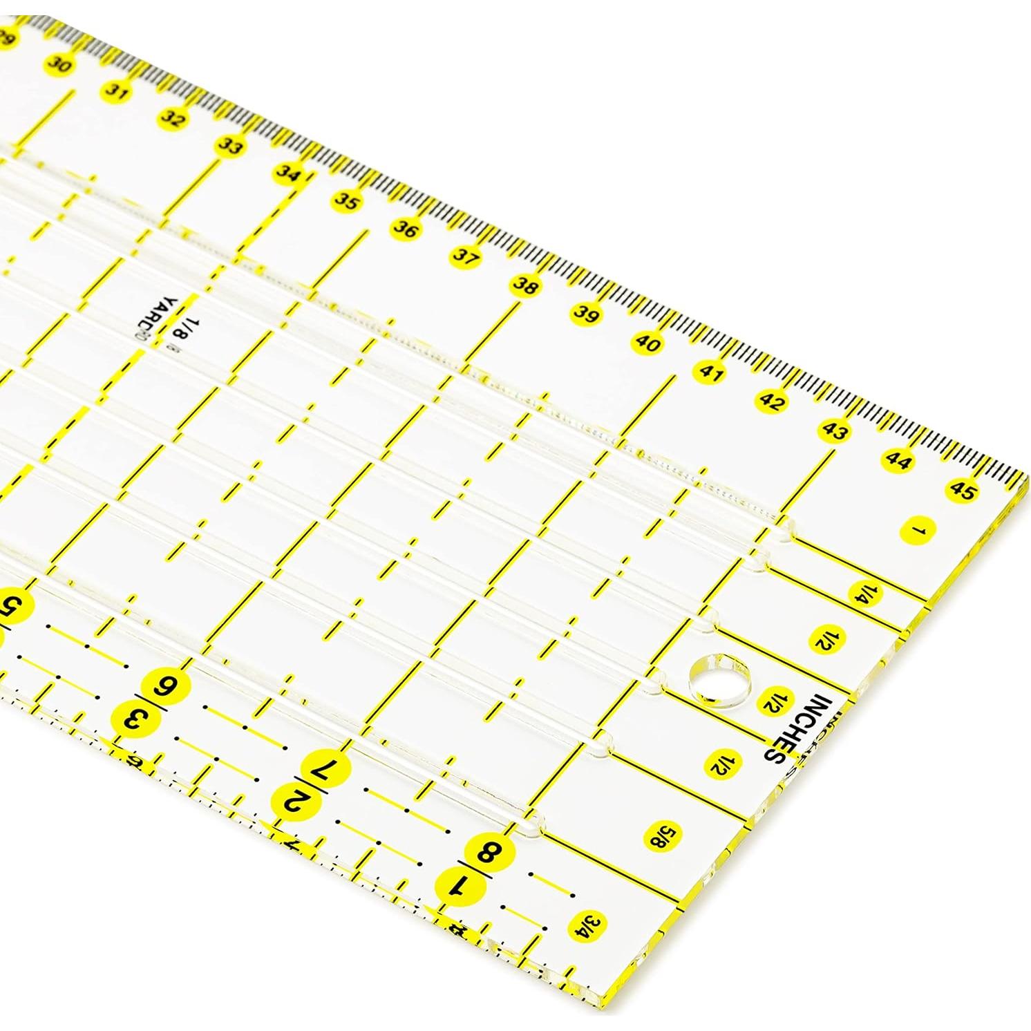 Regla de Medir y Marcar Dritz 10.5x45.7 cm Acrílico