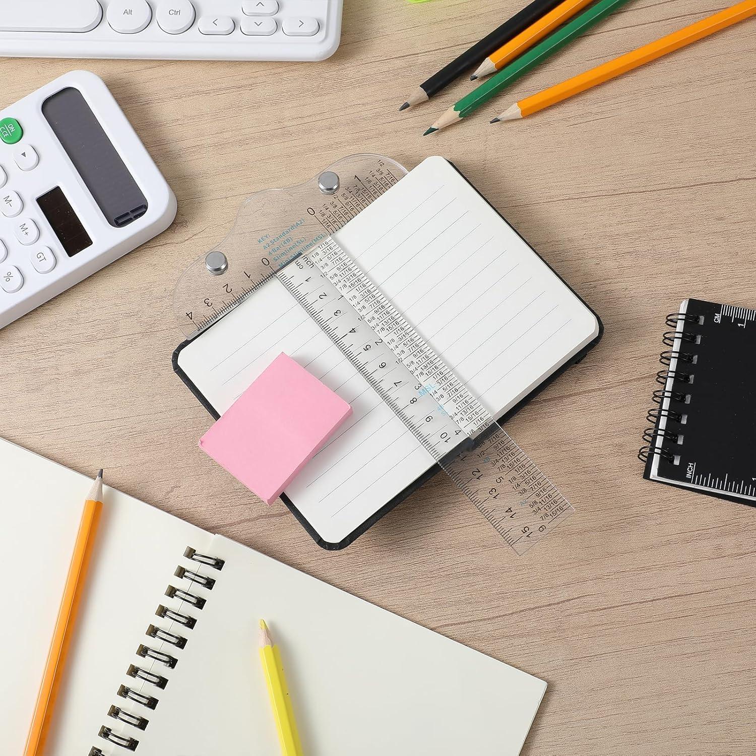 Regla T Acrílica Transparente 15cm Psyqtsuary - 2 Pcs