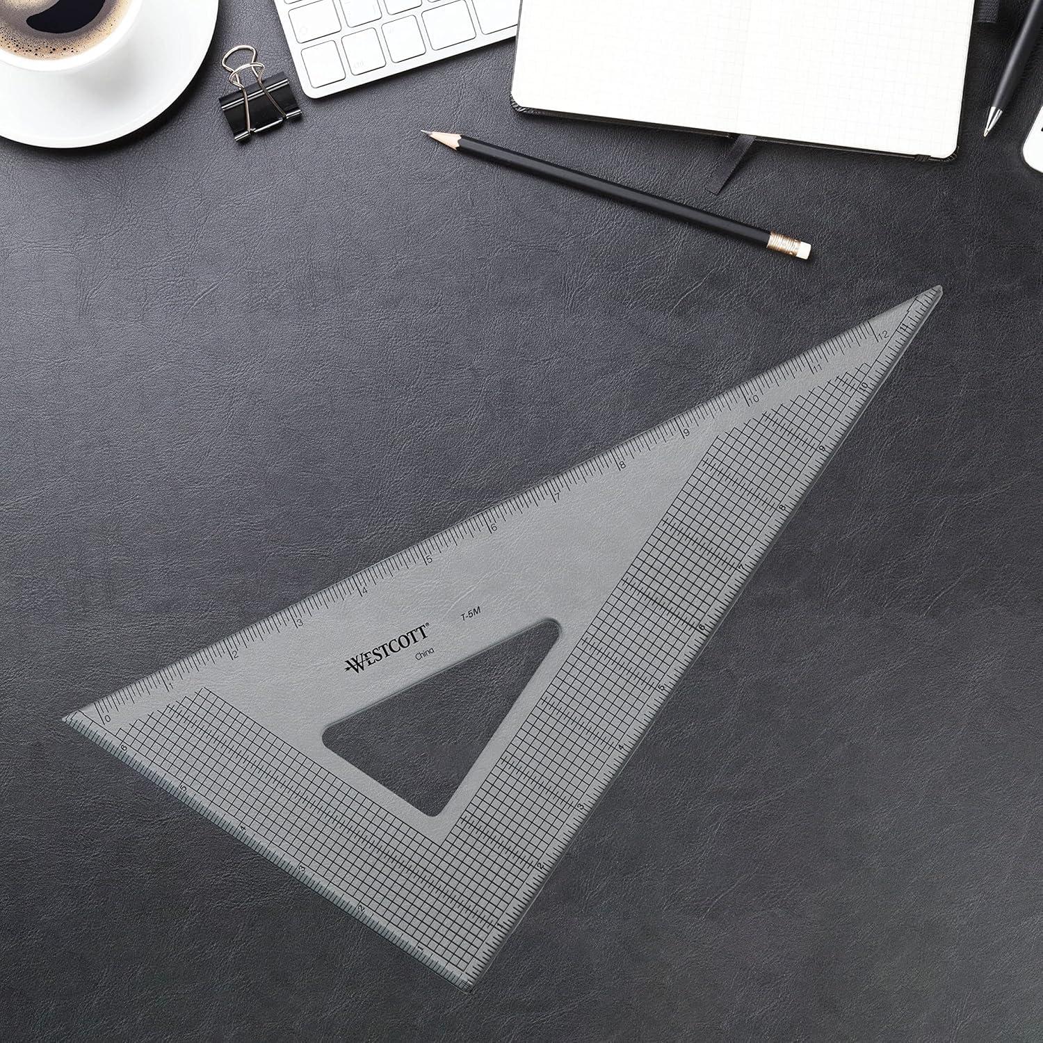 Triángulo de Rejilla Westcott T-5M 30/60° Acrílico 30.48 cm