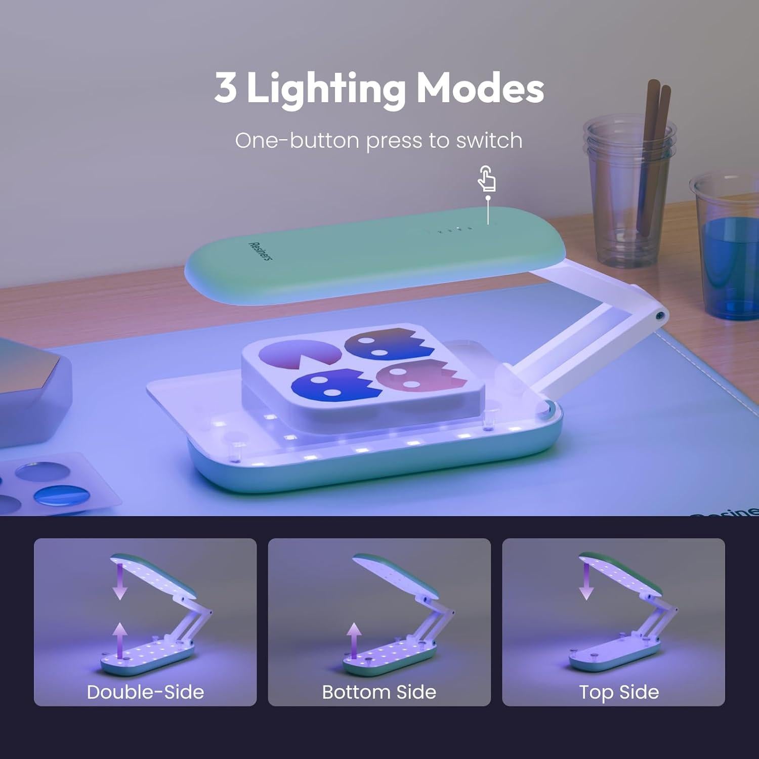 Luz UV de Doble Cara Resiners R-188E Inalámbrica 4000mAh