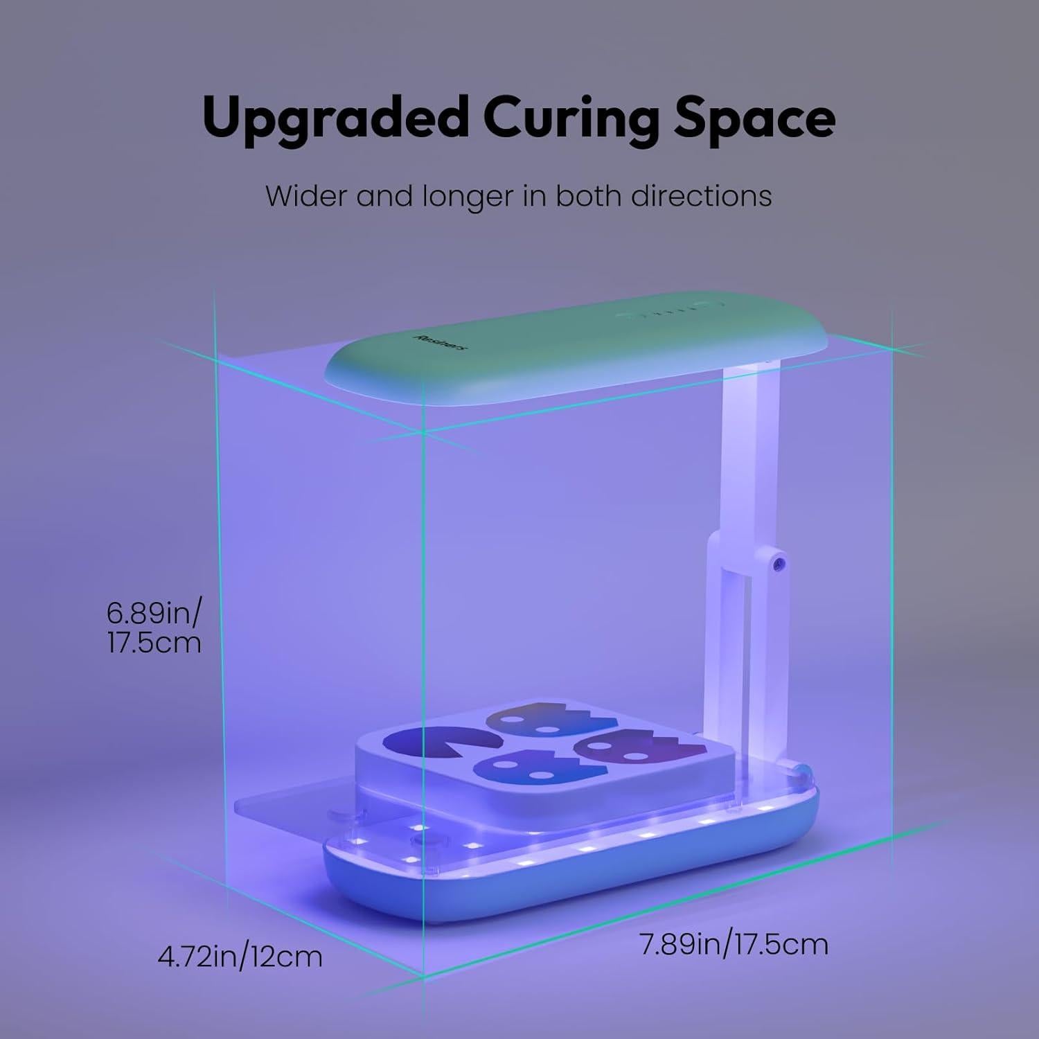 Luz UV de Doble Cara Resiners R-188E Inalámbrica 4000mAh