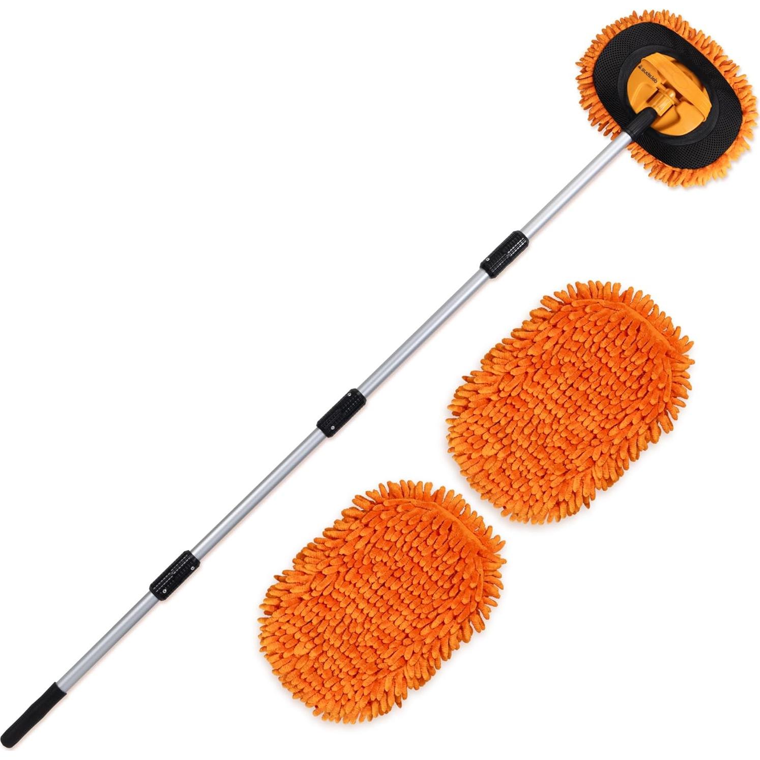 Mitón Lavado Extensible Suds Lab EM con Mango Telescópico 147 cm