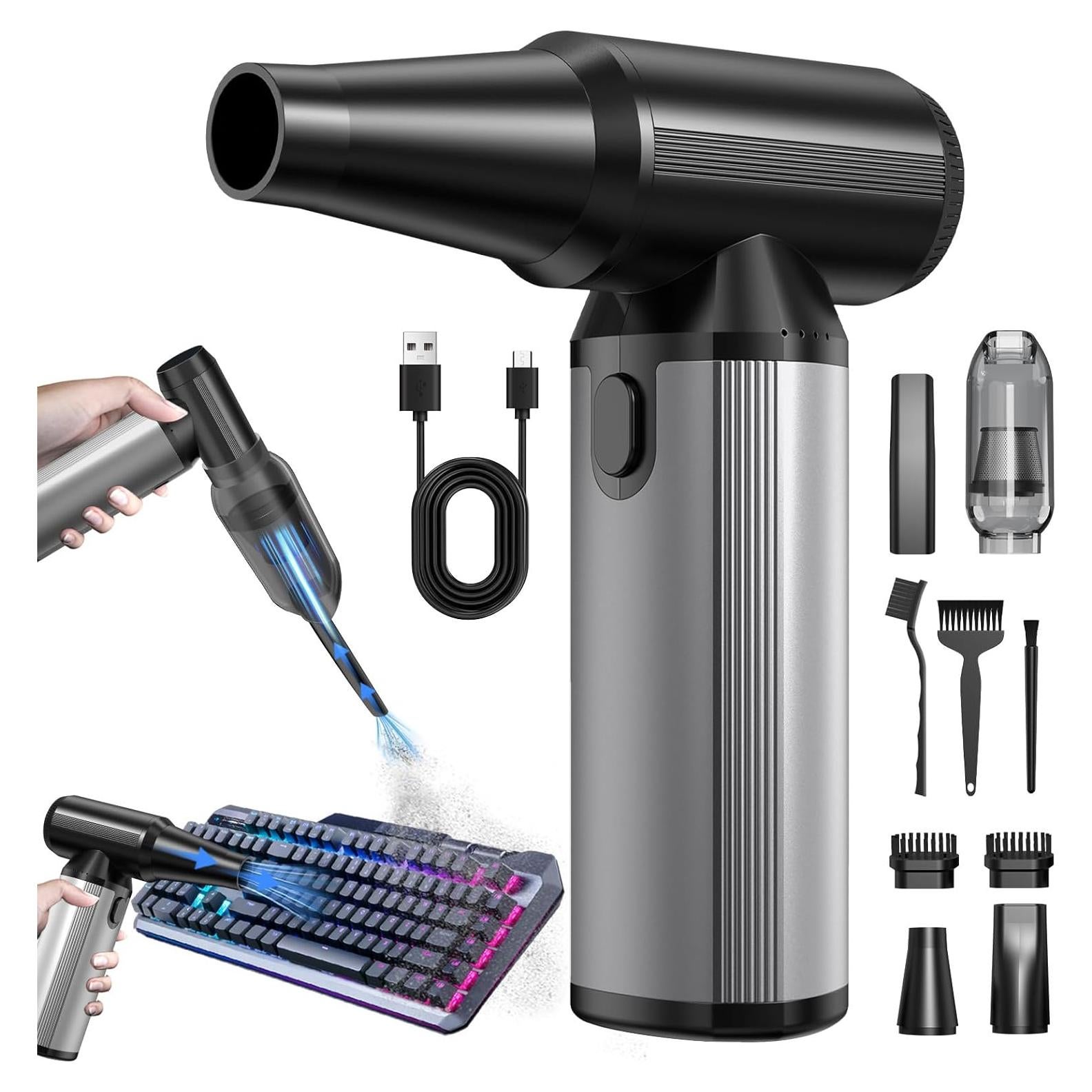 Soplador de Aire Comprimido BOBYE W16 180W 2-en-1 con Batería 6000mAh