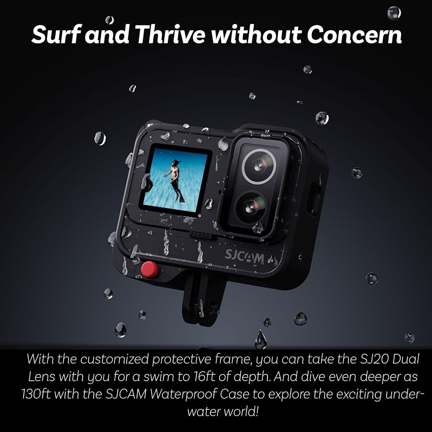 Cámara de Acción SJCAM SJ20 Doble Lente 4K Estabilización 6 Ejes