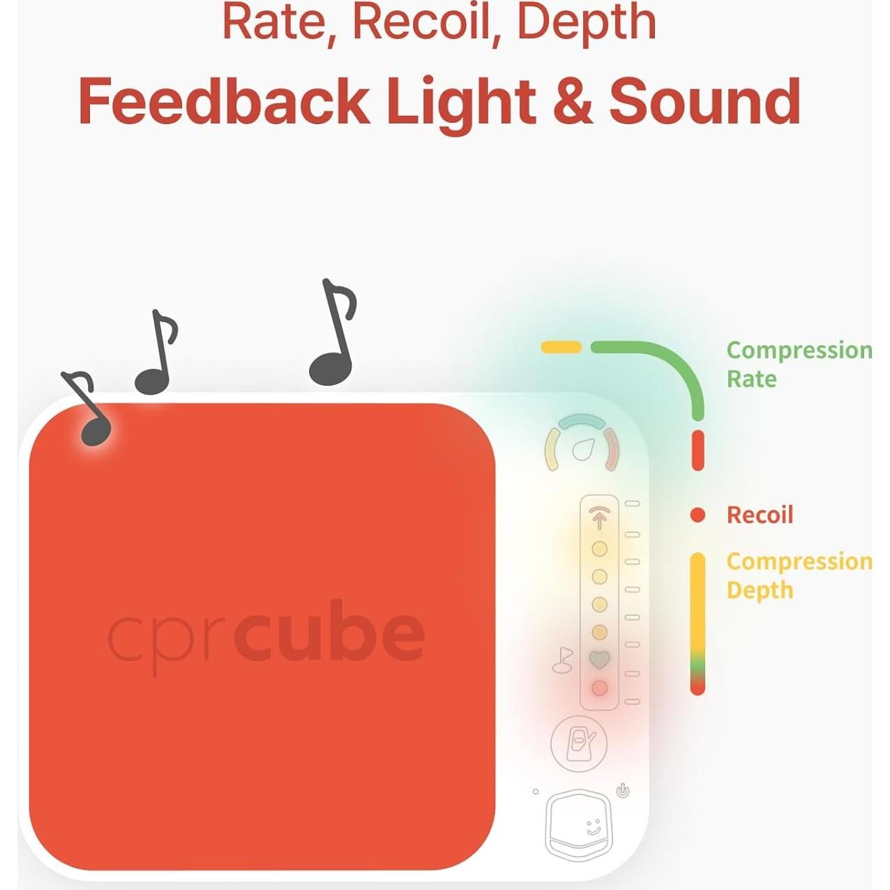 CPRCUBE 3 - Kit de Entrenamiento de RCP con Retroalimentación Visual
