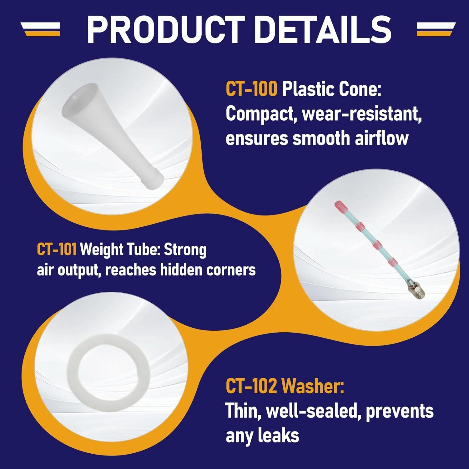 Kit de Limpieza de Autos Beienz para Pistola Tornador Z-010 Z-014