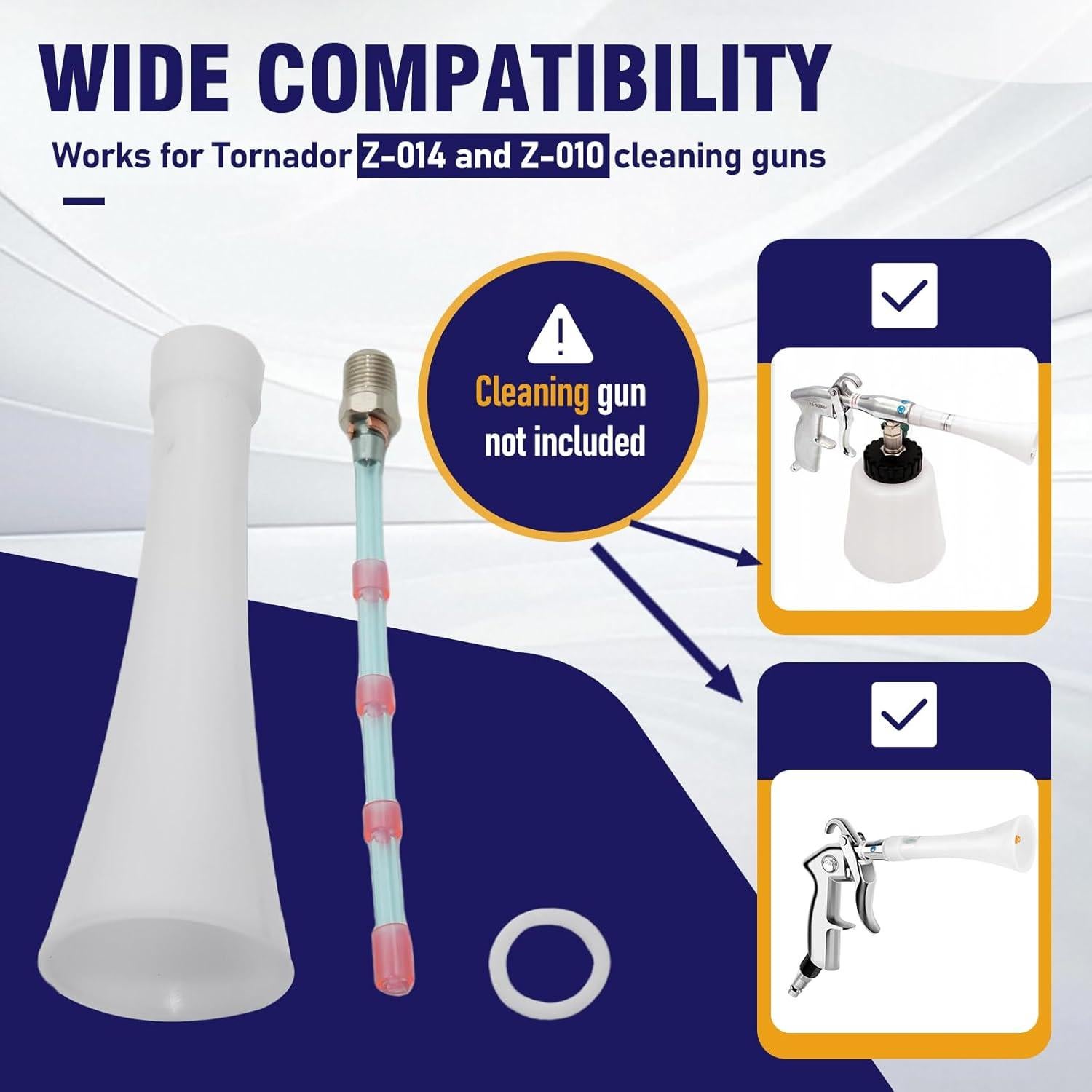 Kit de Limpieza de Autos Beienz para Pistola Tornador Z-010 Z-014