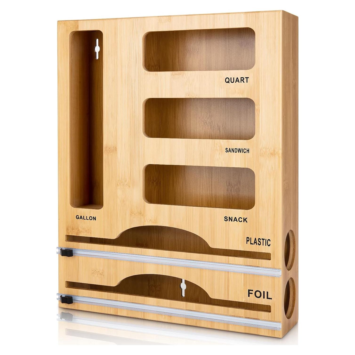 Organizador de Bolsas de Almacenamiento Jitner 6 en 1 Bambú