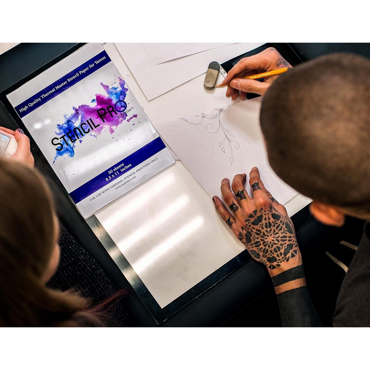 Papel de Transferencia de Tatuaje Stencil Pro 50 Hojas A4