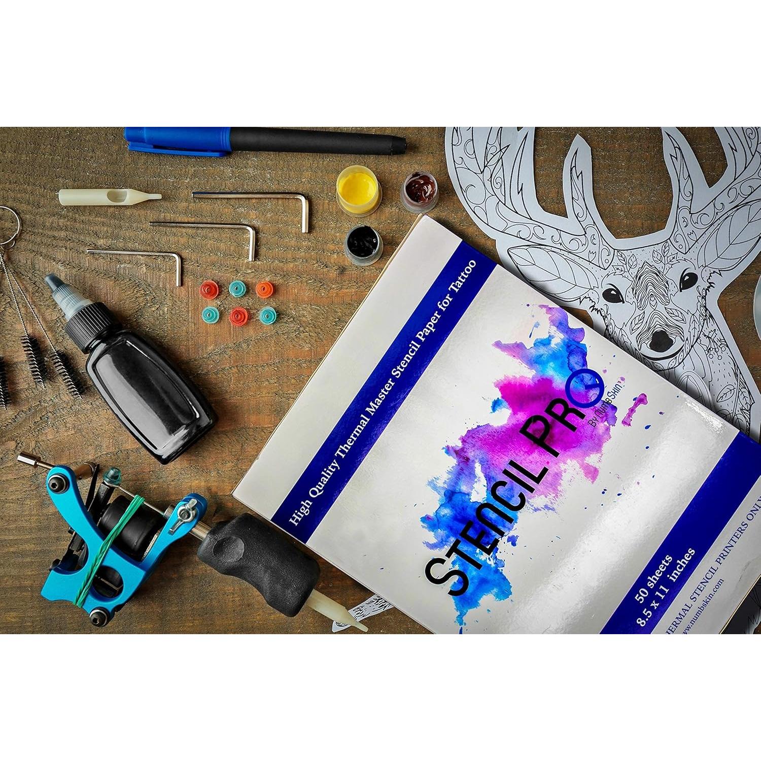 Papel de Transferencia de Tatuaje Stencil Pro 50 Hojas A4