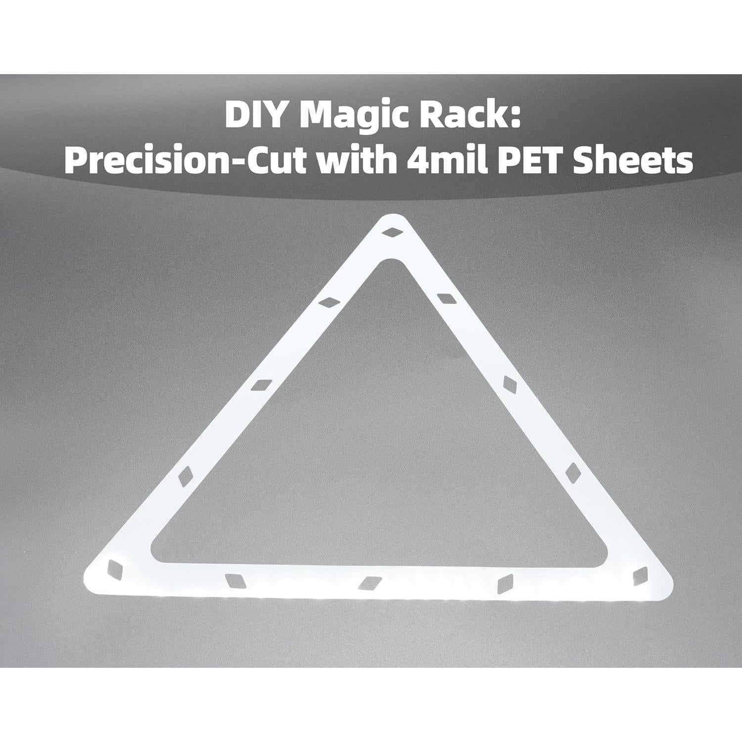 40 Hojas Plantillas Mylar 30.5x30.5 cm Neglex PET Reutilizables
