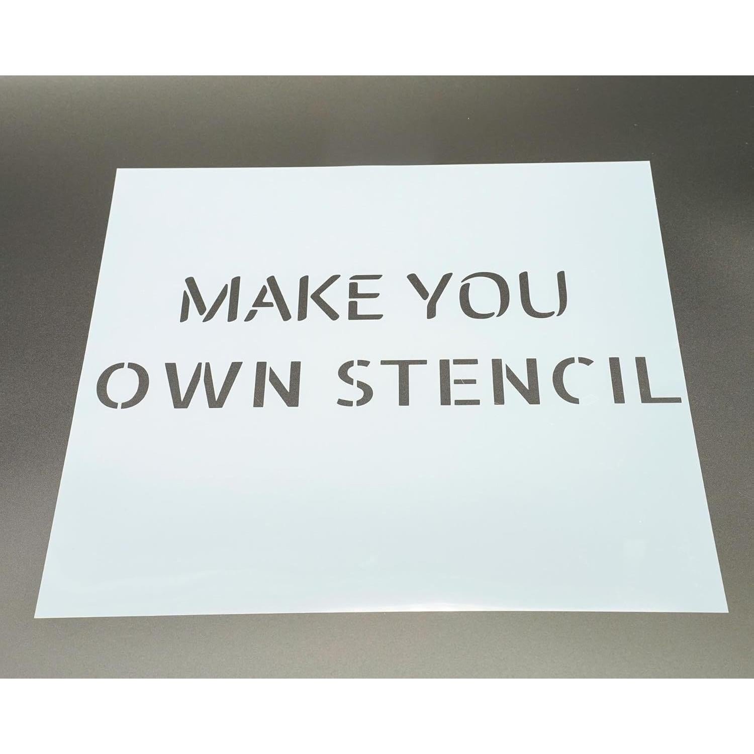 40 Hojas Plantillas Mylar 30.5x30.5 cm Neglex PET Reutilizables