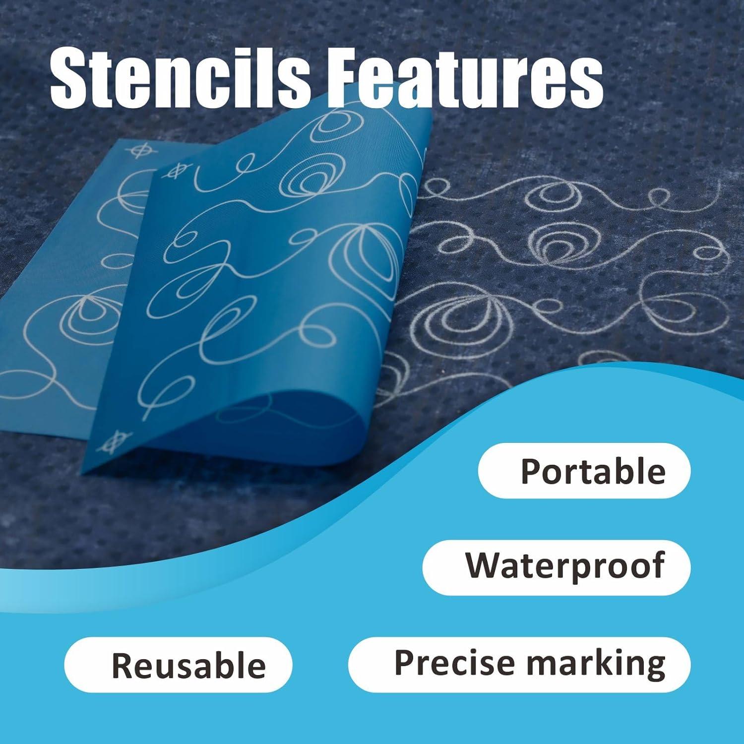 Plantilla Reutilizable MoniPair para Acolchado - Conchas Espiral