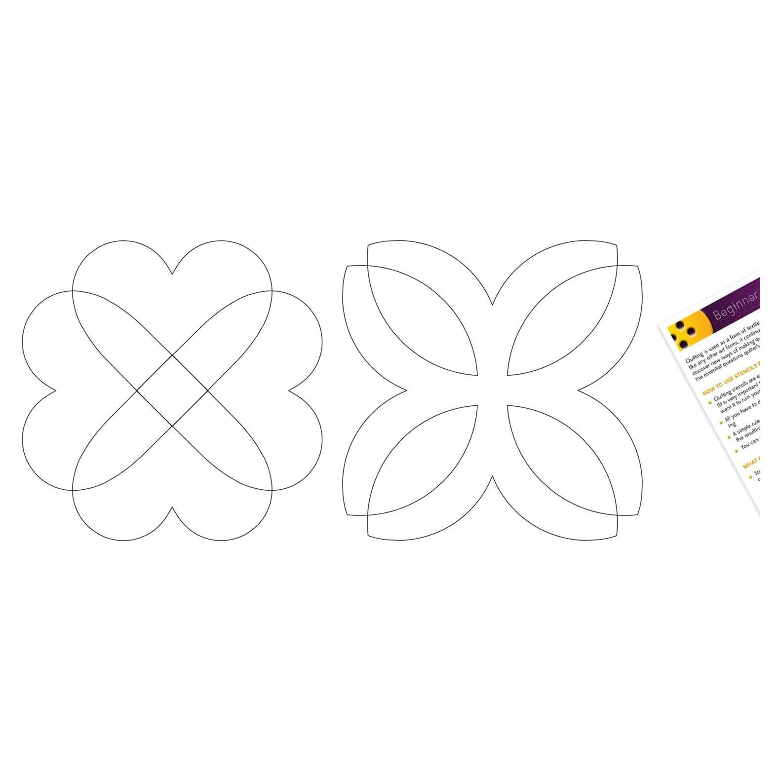 Set de 2 Plantillas de Acolchado Reutilizables 10x10 cm