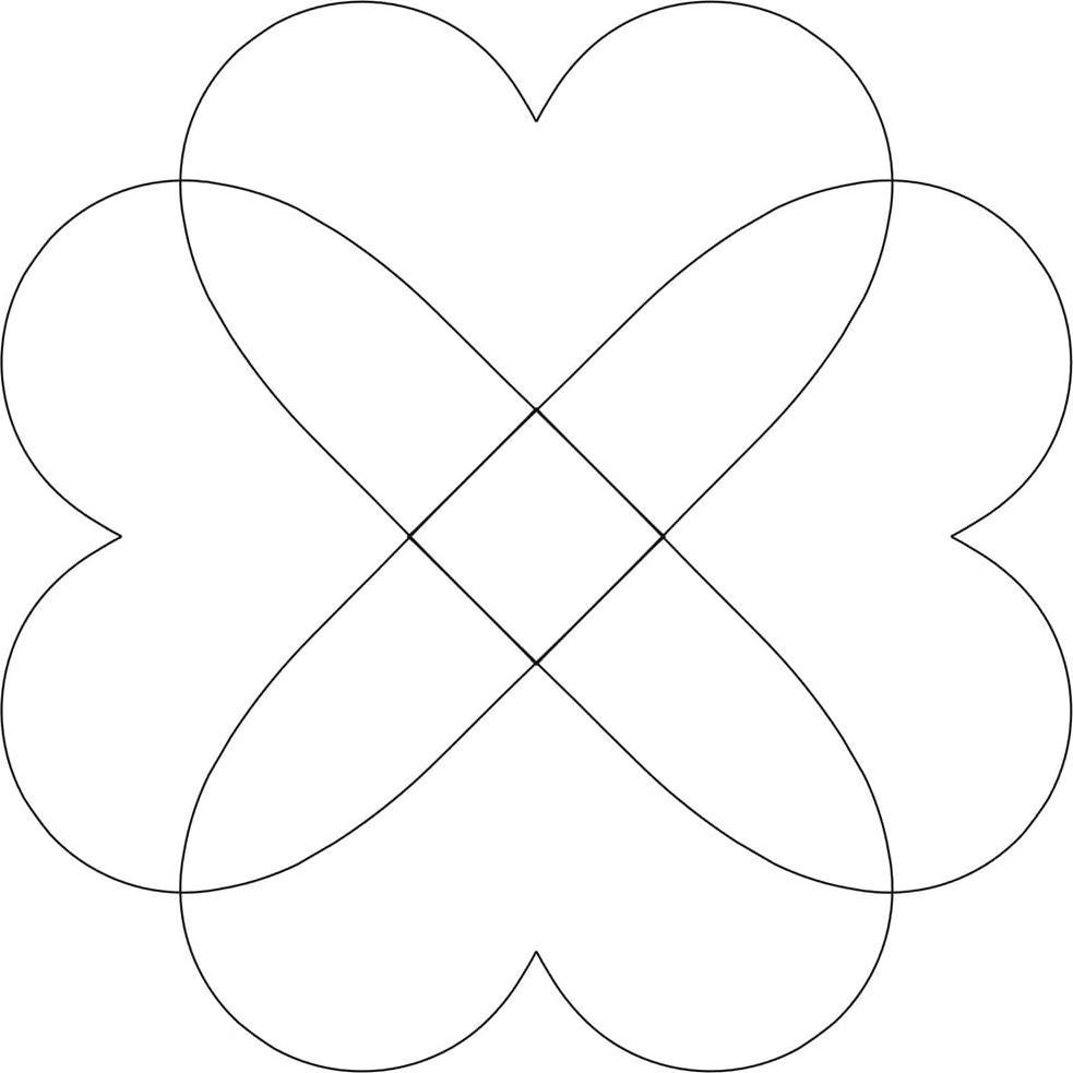 Set de 2 Plantillas de Acolchado Reutilizables 10x10 cm