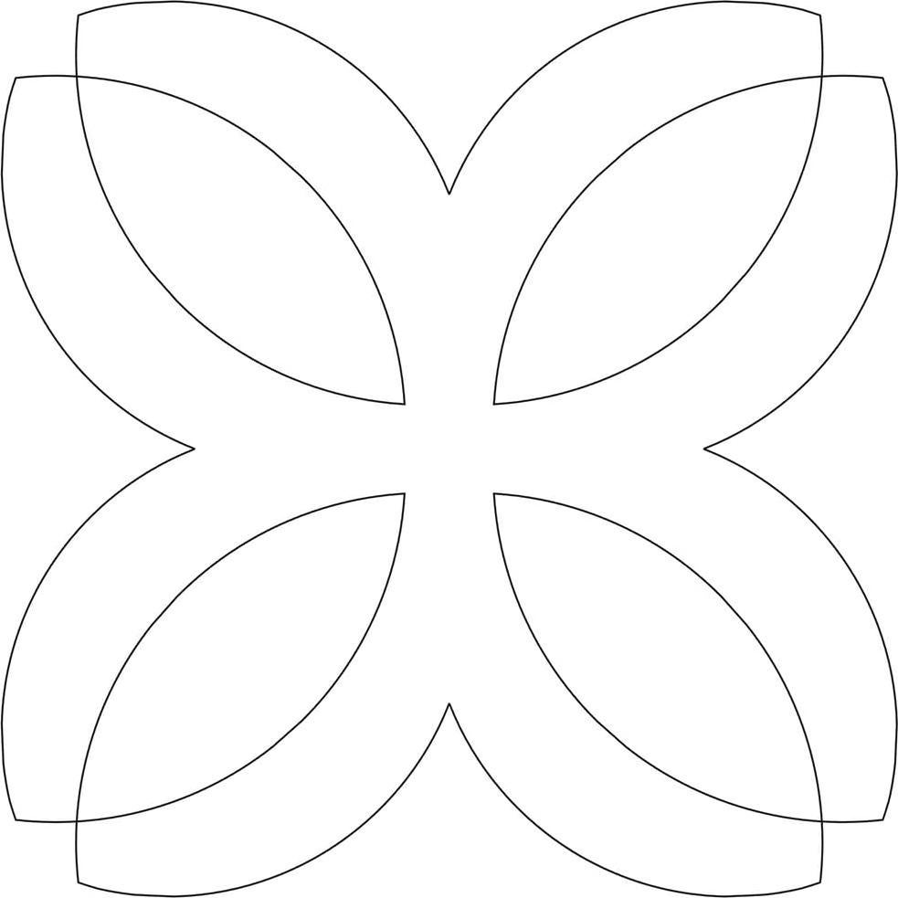 Set de 2 Plantillas de Acolchado Reutilizables 10x10 cm