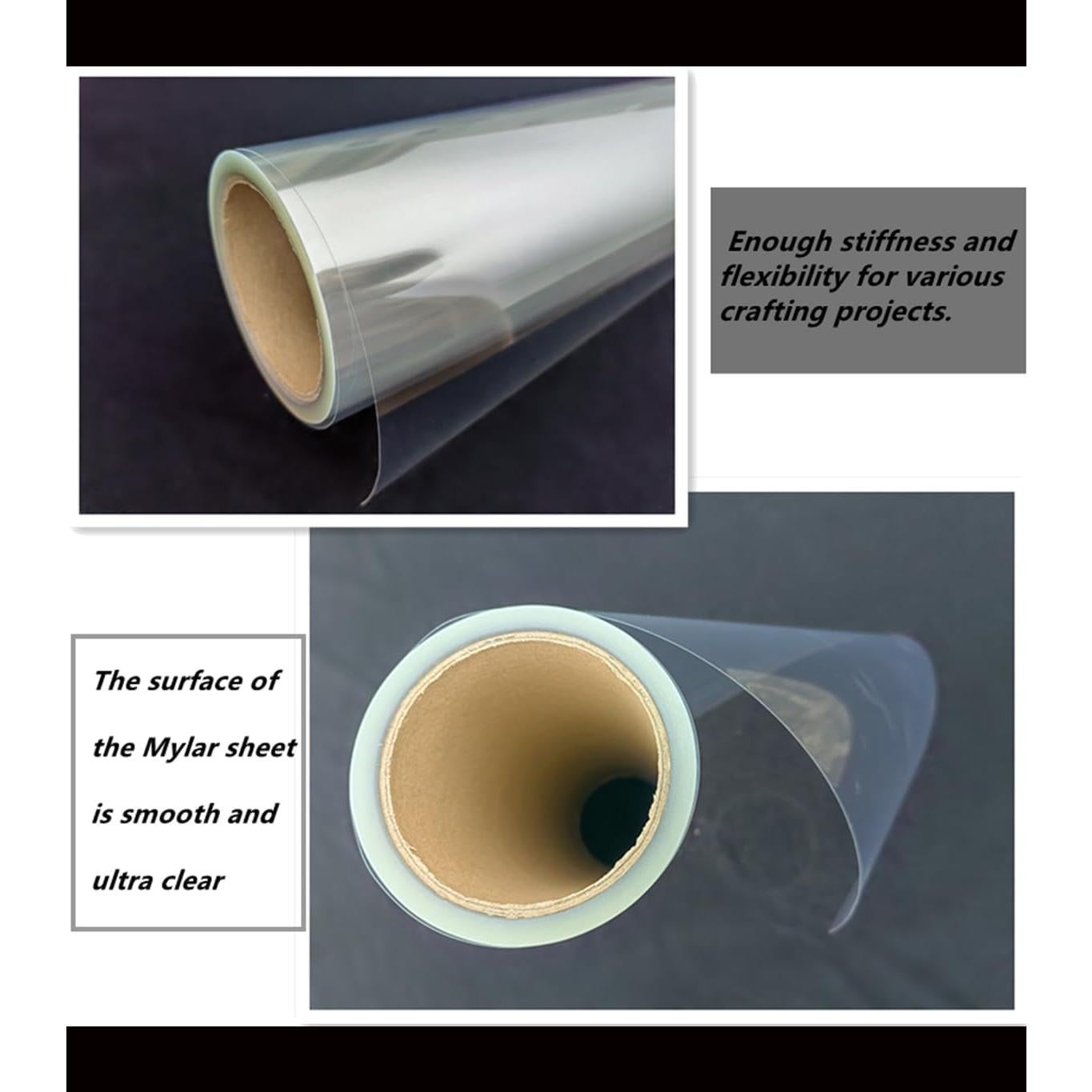 Plantillas de Mylar Transparente HOOLOURUM 30.48x12.19m 4mil