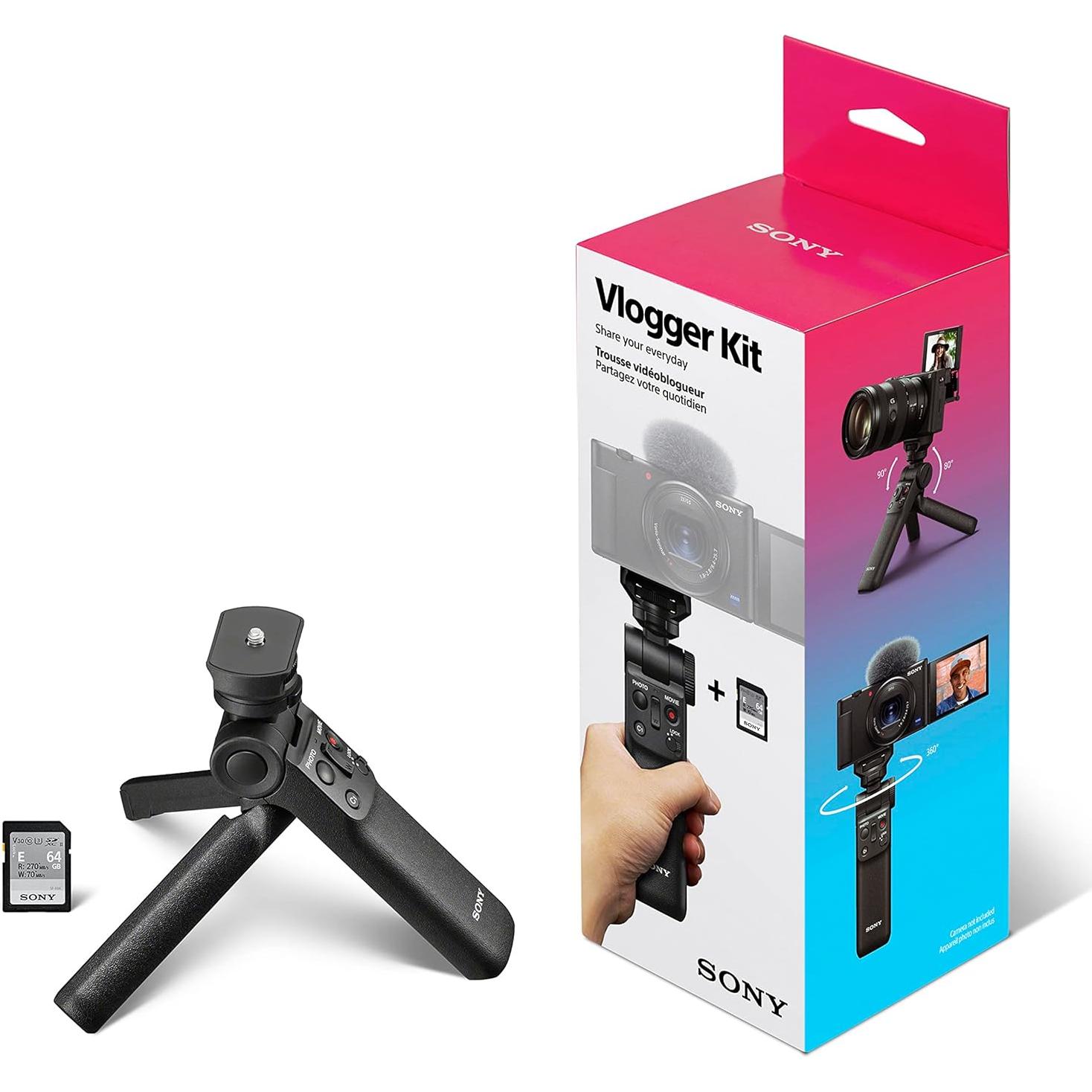 Cámara Vlog Sony ZV-1F Blanca + Kit Accesorios Vlogger