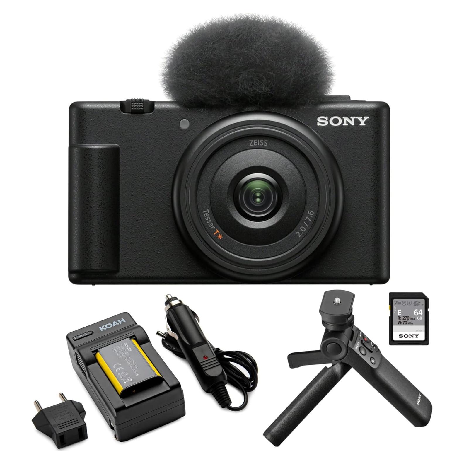 Cámara Vlog Sony ZV-1F Negra + Kit Accesorios Vloggers