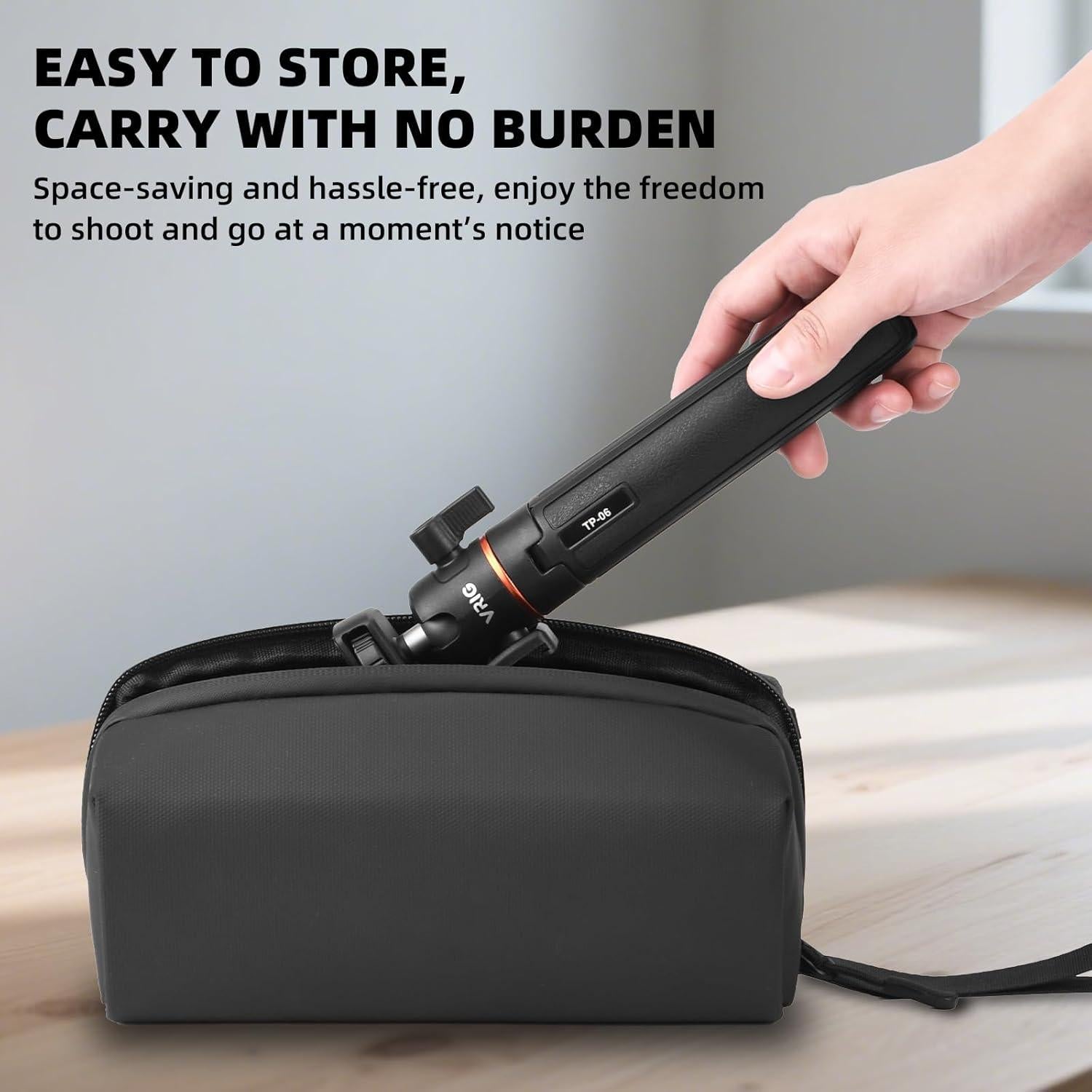 Mini Trípode Extensible BRDRC para DJI Osmo Pocket 3 y GoPro