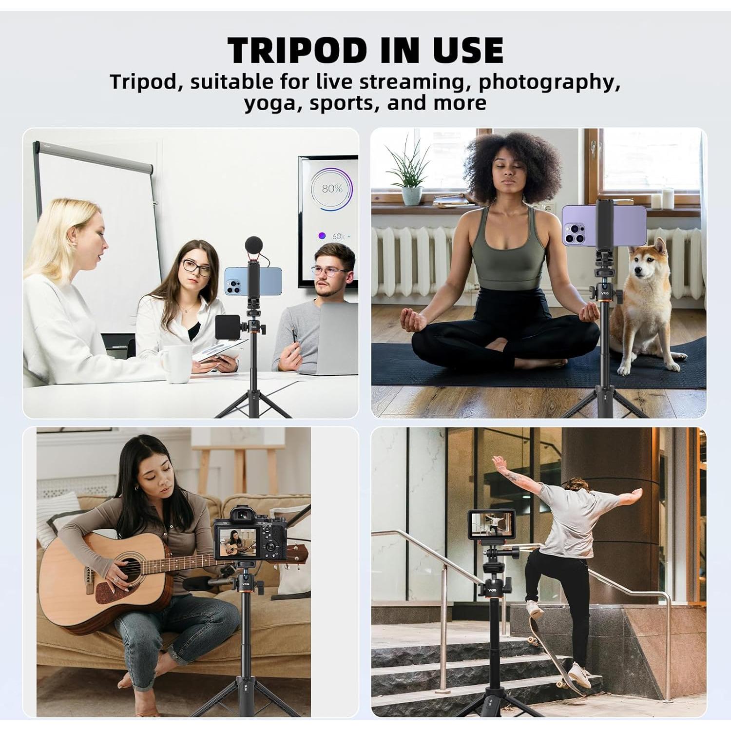 Mini Trípode Extensible BRDRC para DJI Osmo Pocket 3 y GoPro