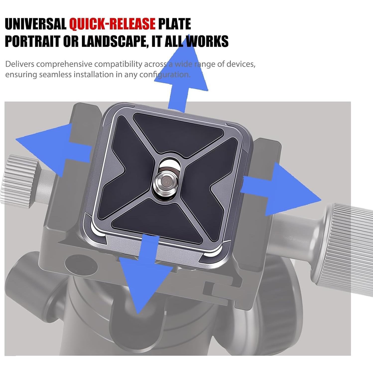 Clip de cámara VELCURIUM para mochila con liberación rápida