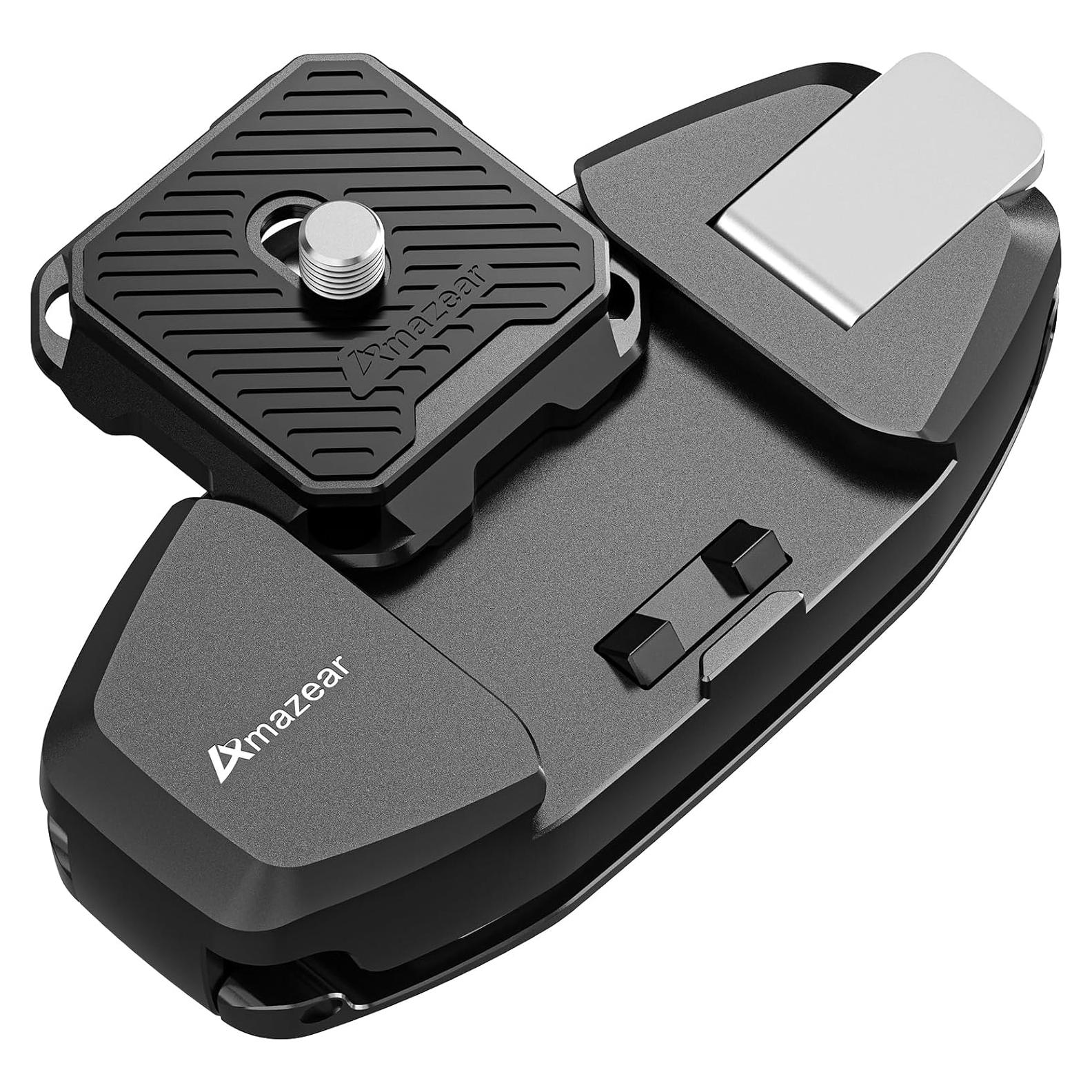 Clip de Mochila para Cámara DSLR Amazear AMZ-CAMERA-BC Negro