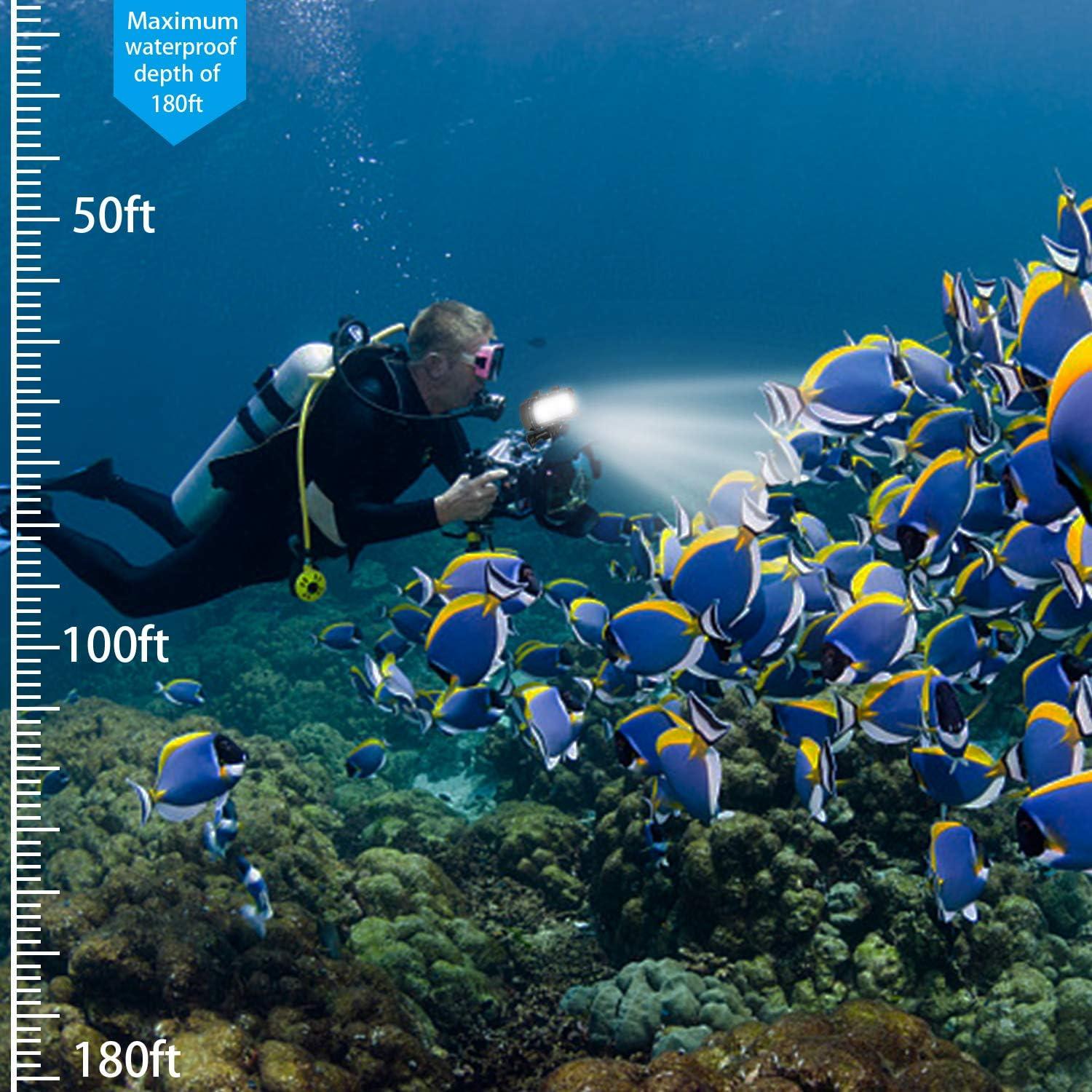 Luz Submarina Impermeable Suptig para GoPro y Cámaras SLR 55m