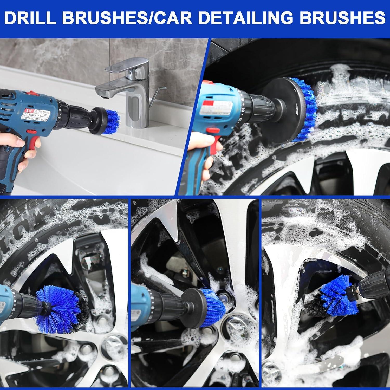 Kit de Cepillos de Lavado de Autos Wontolf 21 Piezas 157.5 cm