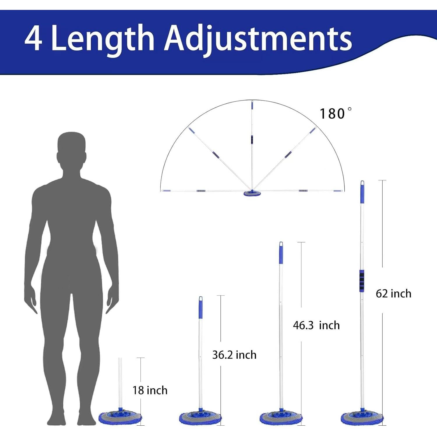 Kit de Cepillos de Lavado de Autos Wontolf 21 Piezas 157.5 cm