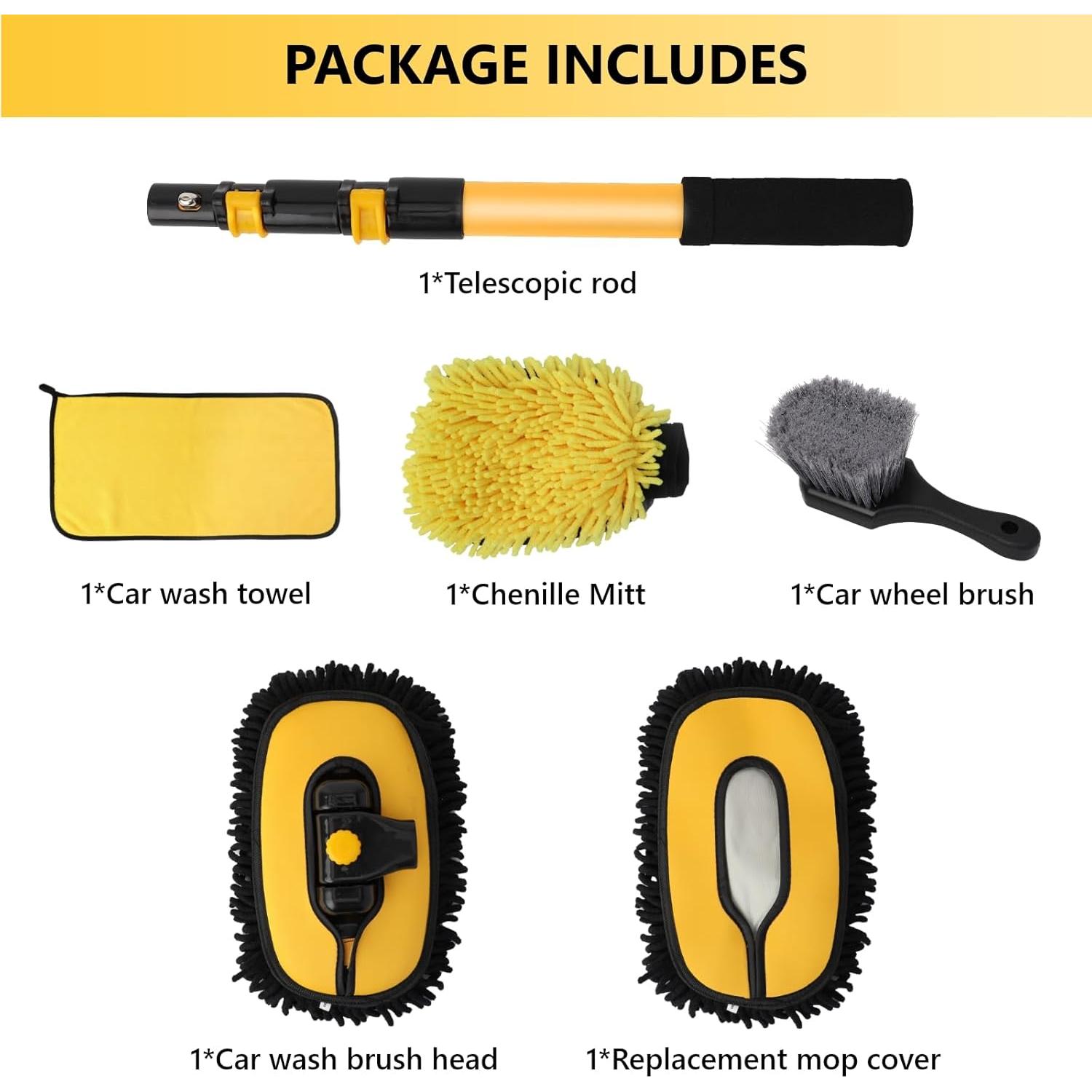 Cepillo de Lavado de Autos DEPOTA con Mango Telescópico 1.22 kg
