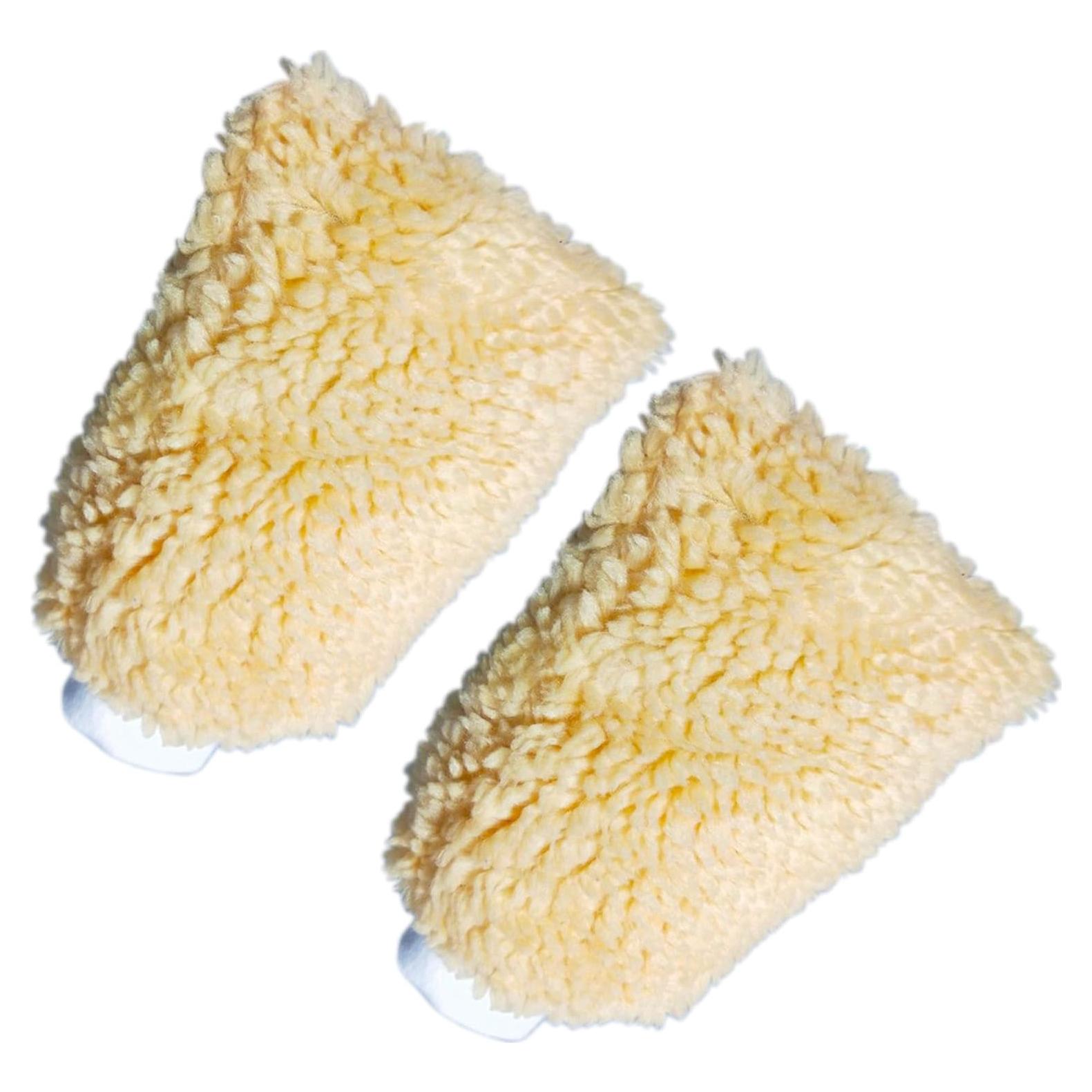 Guantes de Lavado de Autos Quanzhou 2 Pcs Amarillo Lana Sintética