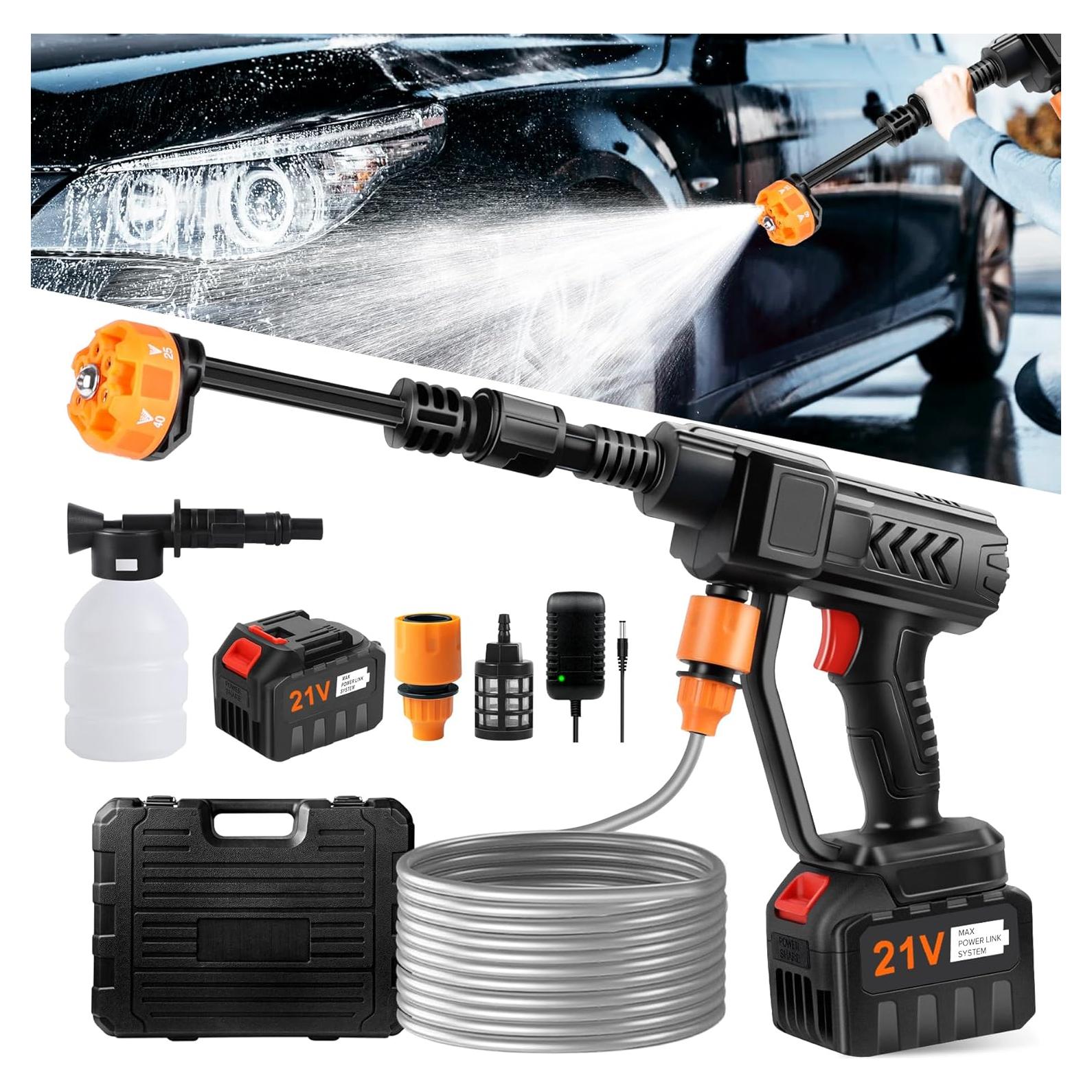 Pistola de Lavado a Presión Inalámbrica Pircaath 500PSI 5m