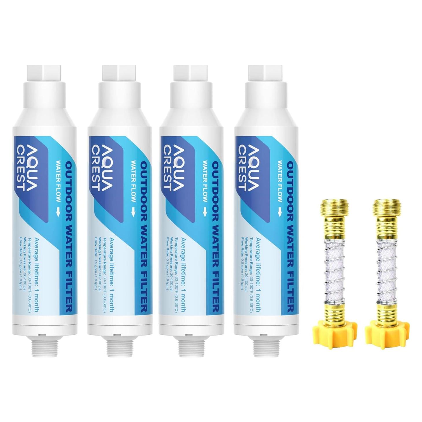 Filtro de Agua Inline Aqua Crest para Lavado de Autos y Jardines