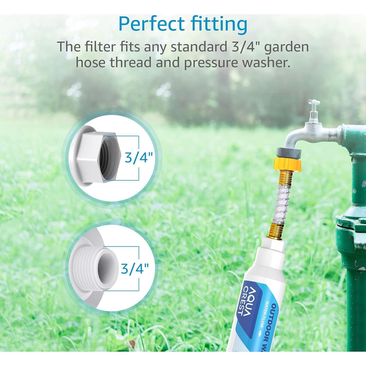 Filtro de Agua Inline Aqua Crest para Lavado de Autos y Jardines