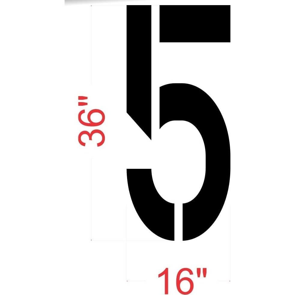 Plantilla Numérica 0-9 Reutilizable 91.4x40.6cm Marketing Holders