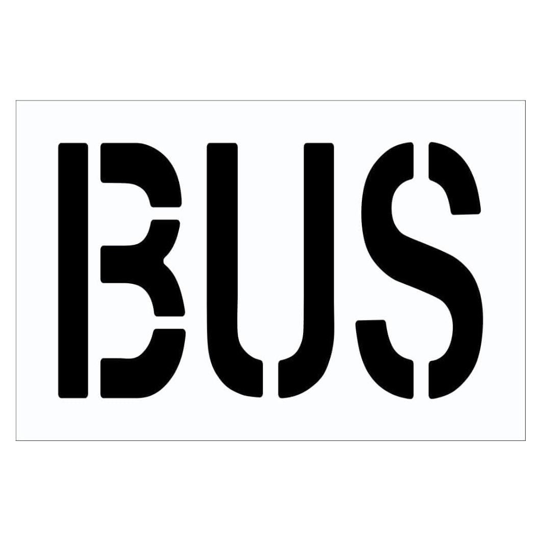 Plantilla de Autobús 46x24 cm Marketing Holders Reutilizable