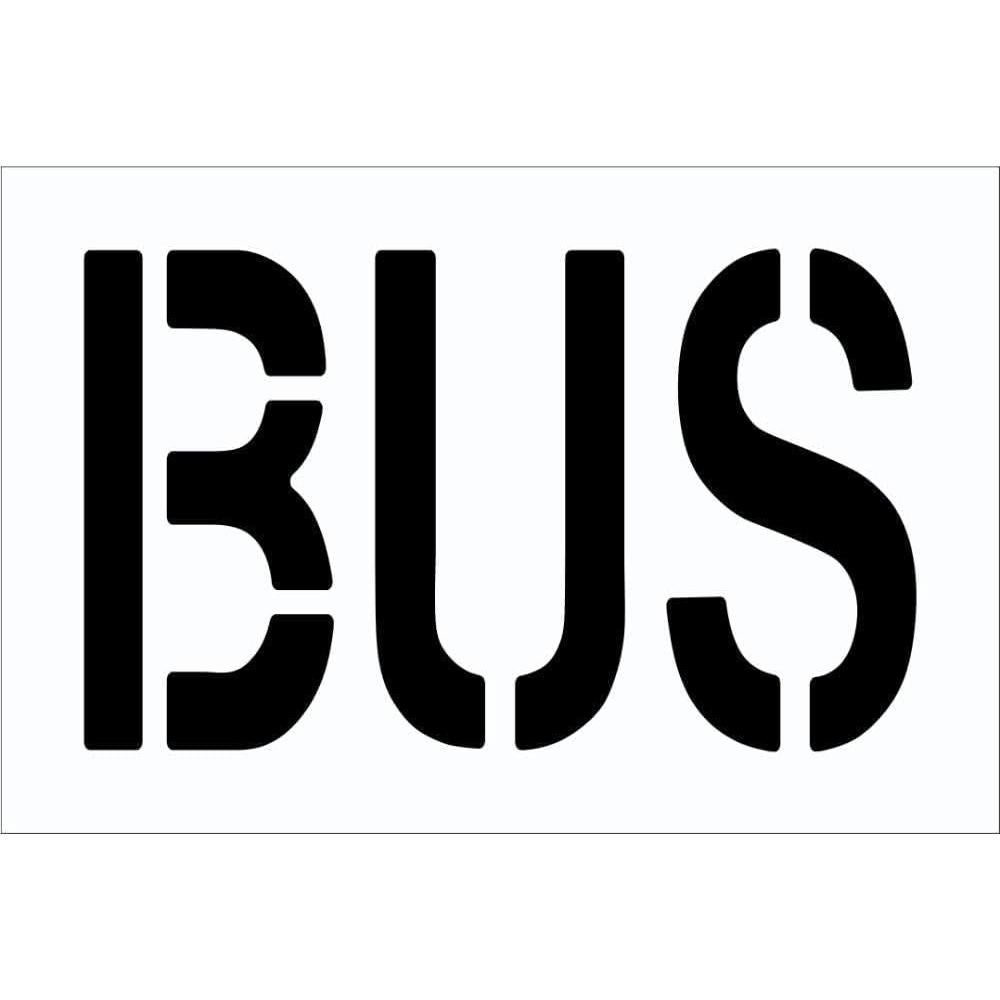 Plantilla de Autobús 46x24 cm Marketing Holders Reutilizable