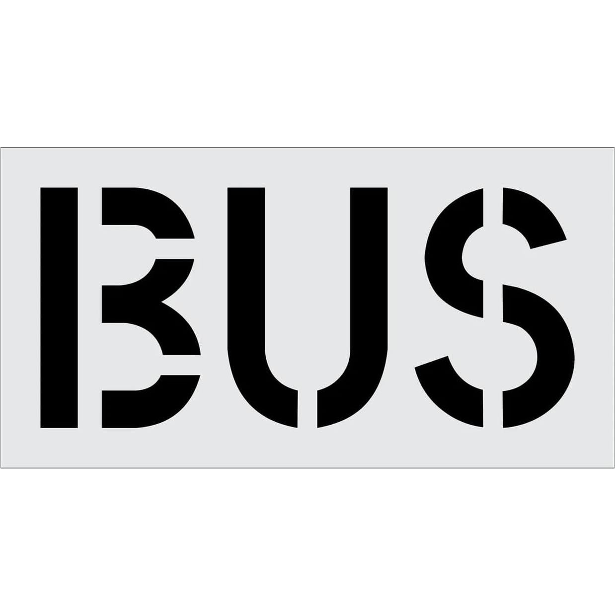 Plantilla de Autobús 46x24 cm Marketing Holders Reutilizable