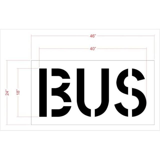 Plantilla de Autobús 46x24 cm Marketing Holders Reutilizable