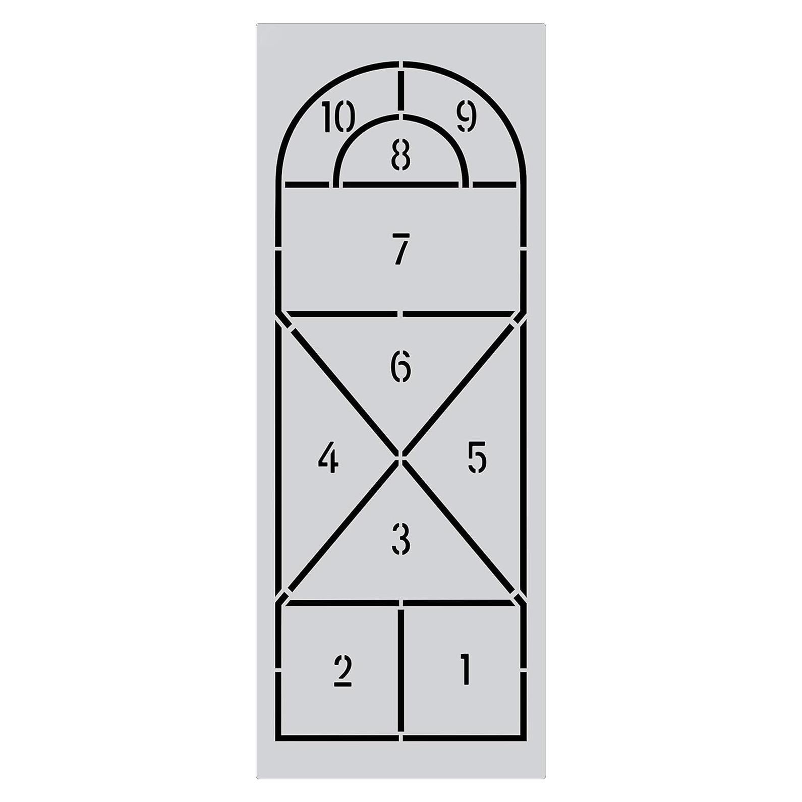 Plantilla de Rayuela Plástica 274.32 cm x 101.6 cm Marketing Holders