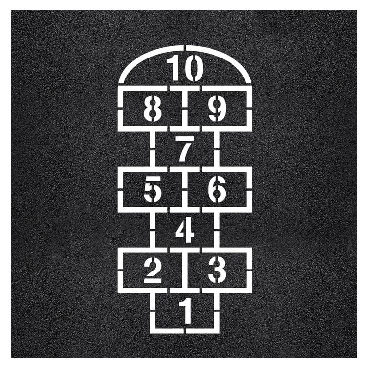 Plantilla de Rayuela 284 x 132 cm Marketing Holders Reutilizable