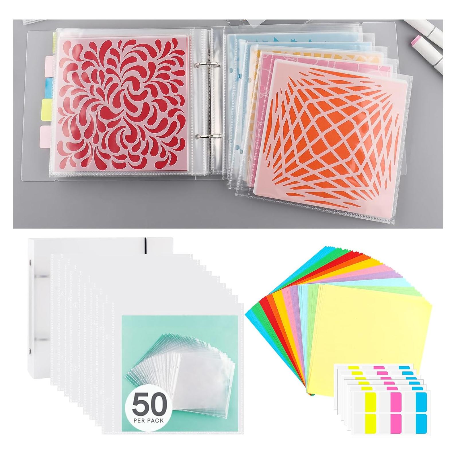 Carpeta de Almacenamiento de Plantillas Briartw 17.5x20cm 50 Páginas