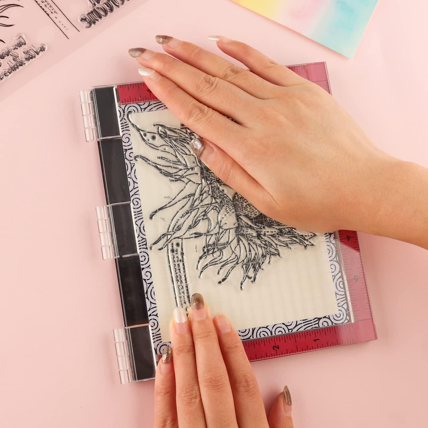 Juego de 5 Mat de Pegado y Sello BAOFALI 2 Tamaños Multiuso