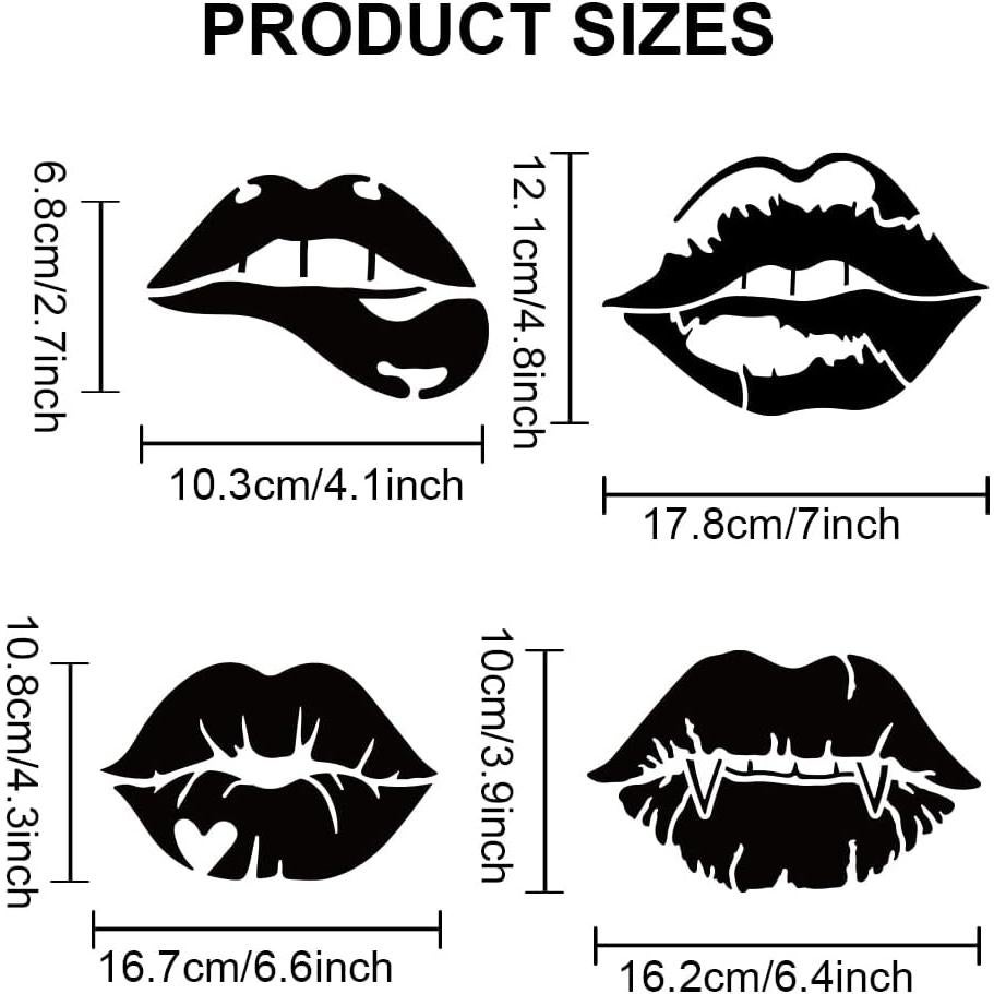 Plantilla de Pintura de Labios MAYJOYDIY 30x30cm Reutilizable