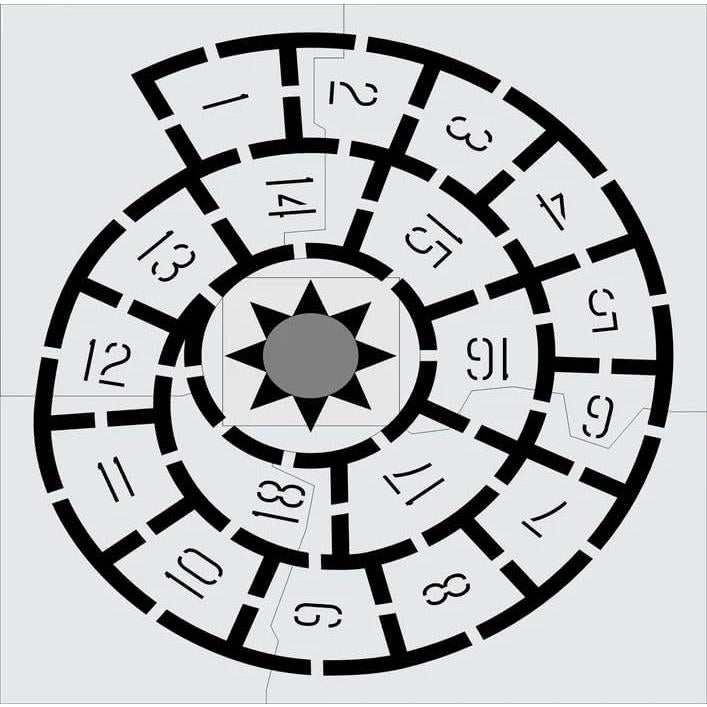 Plantilla de Rayuela Marketing Holders 72x72 cm Reutilizable