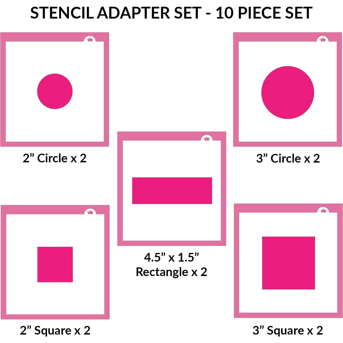 Juego de Adaptadores de Plantillas 10 Piezas The Cookie Countess