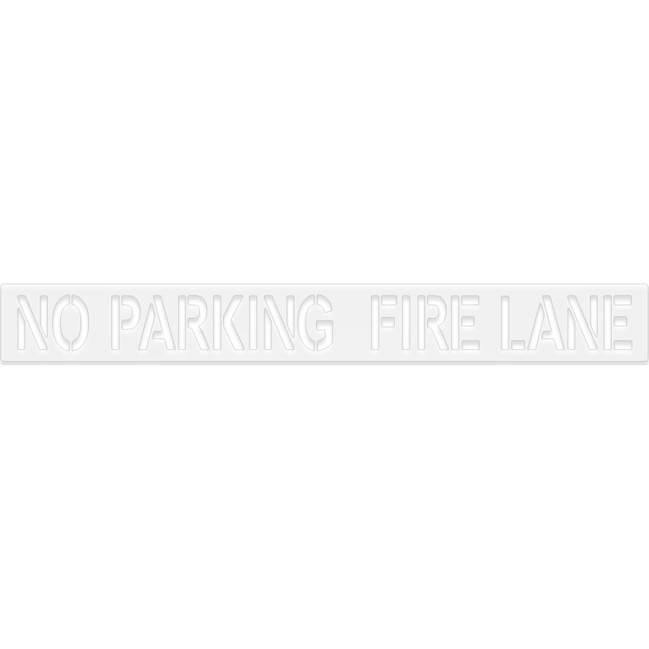 Plantilla No Estacionar Carril de Fuego 243.84x29.21cm Marketing Holders