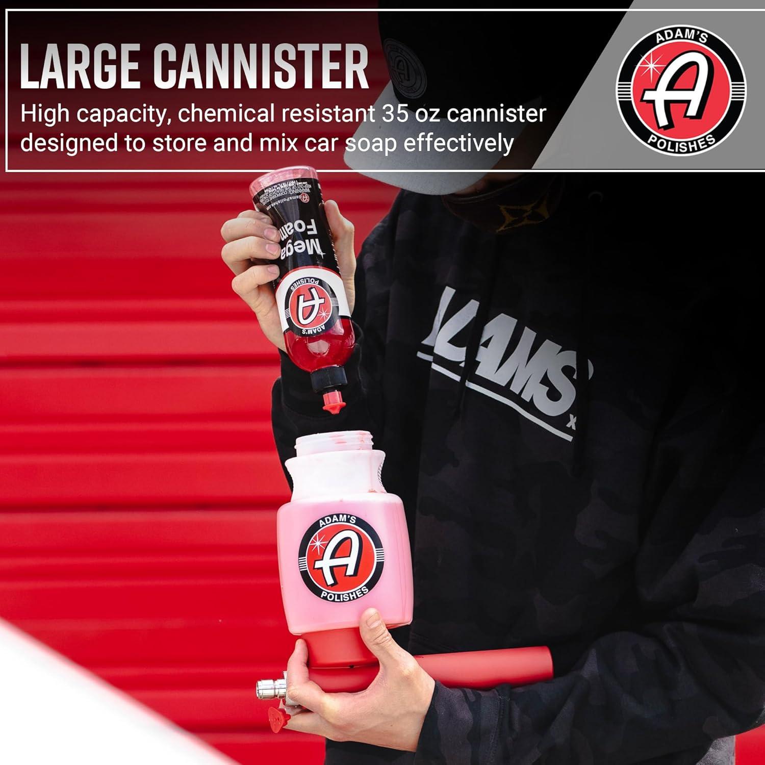 Pistola de Espuma Premium Adam's Polishes - 1.04L para Lavado de Autos